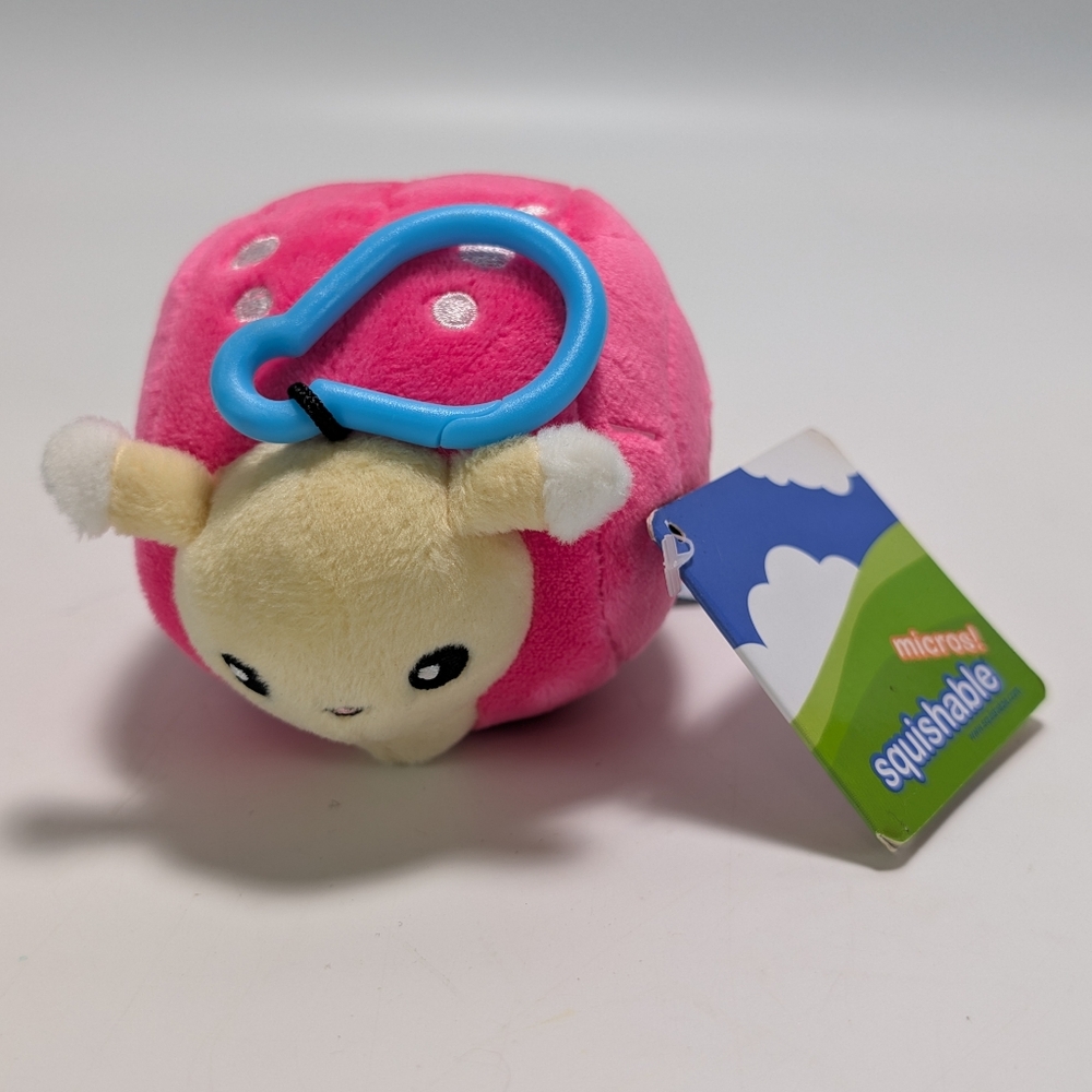 Squishables Snuggly Snail Micro Squishable Keychain NWT